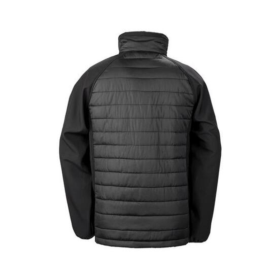 Doudoune softshell recyclée Result black compass