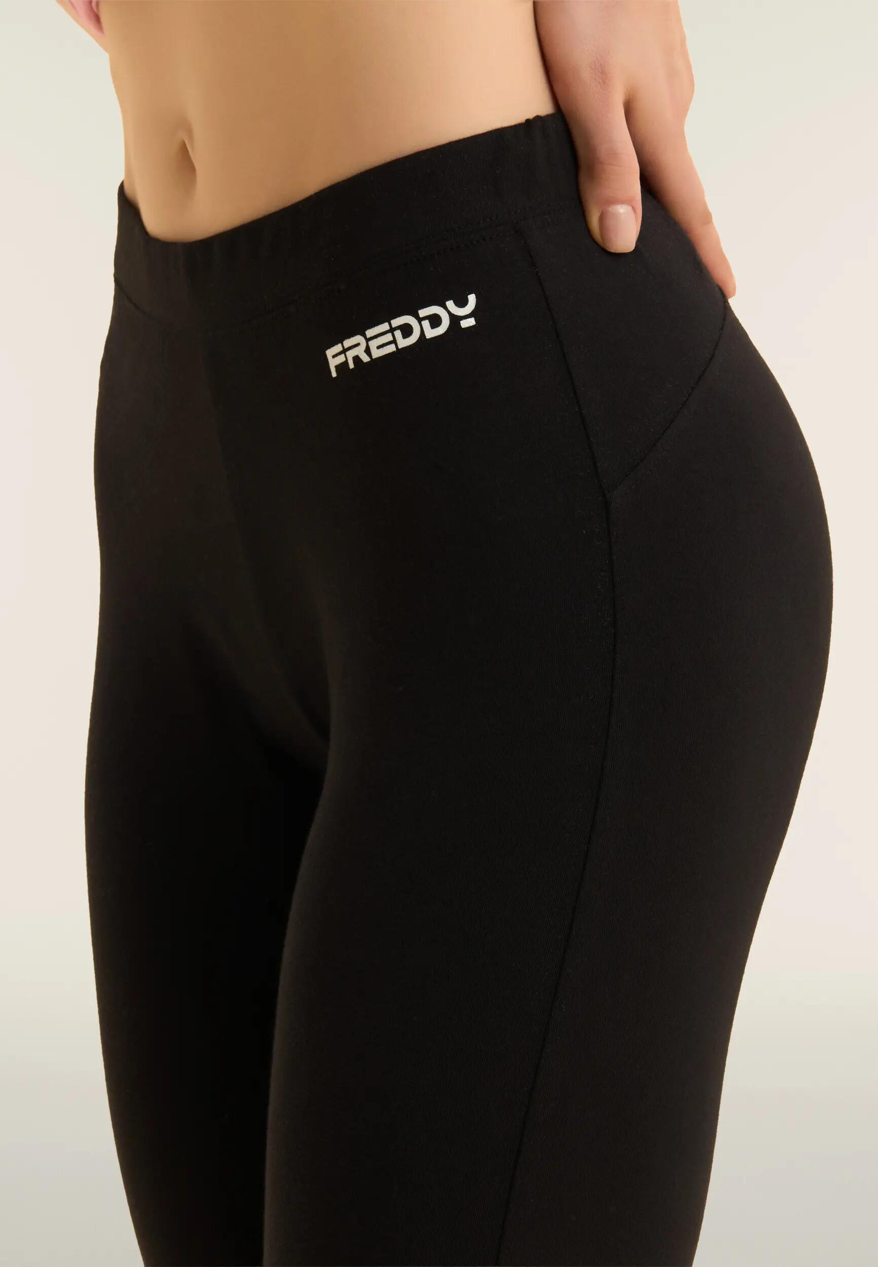 7/8 leggings met klein FREDDY-logo in glitter 4/4
