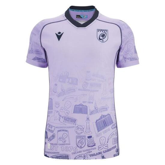 Maillot De Rugby Cardiff Blues 2018 Domicile - Macron - Taille L - Occasion