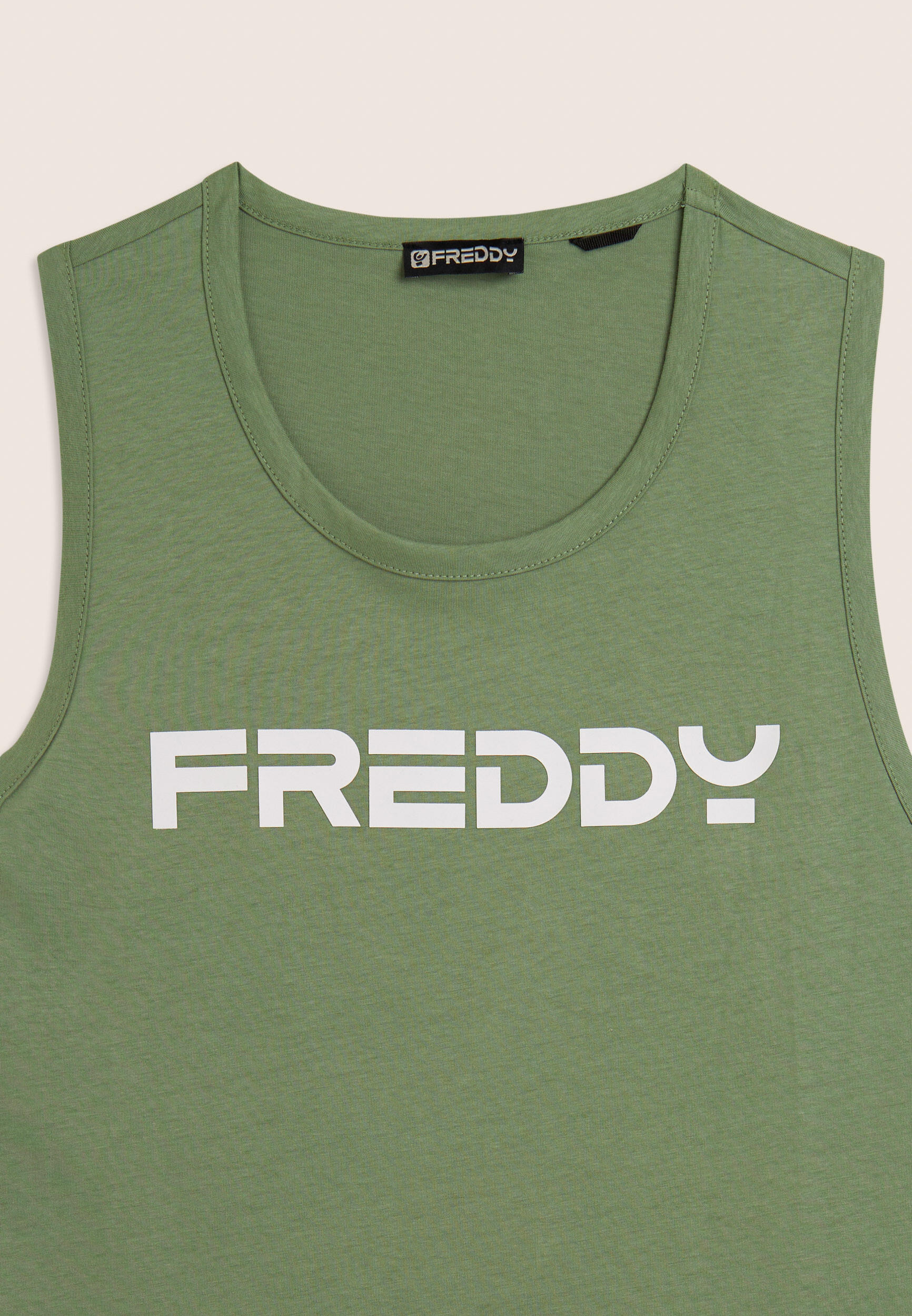 Débardeur en coton avec dos nageur et logo FREDDY 7/7