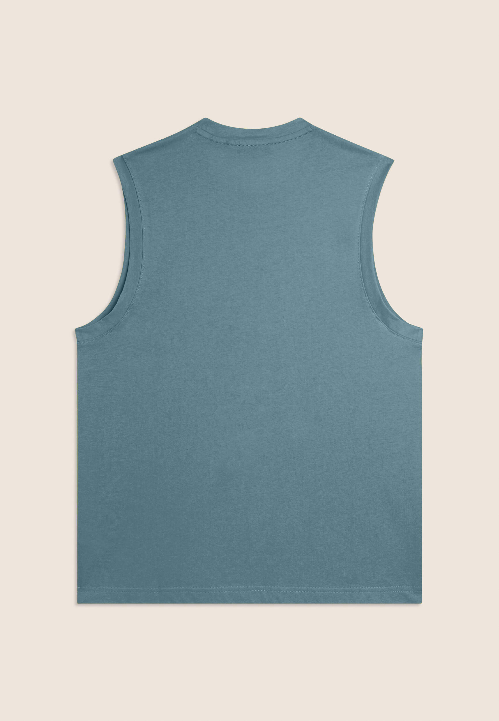 T-shirt sans manches en jersey de coton 2/3