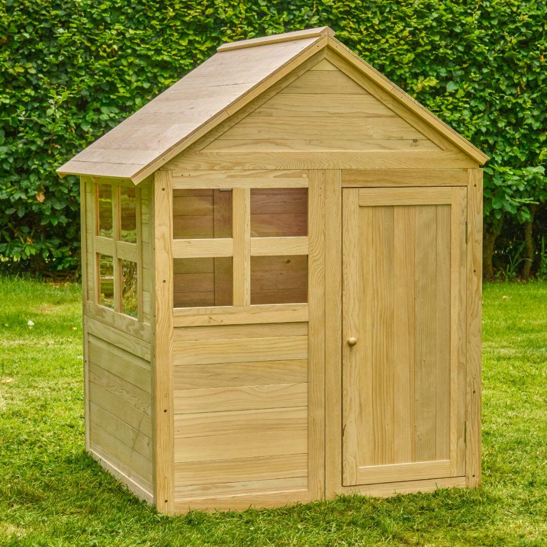 Kinderhuisje BOUTON D'OR COTTAGE bruin FSC® 3/5