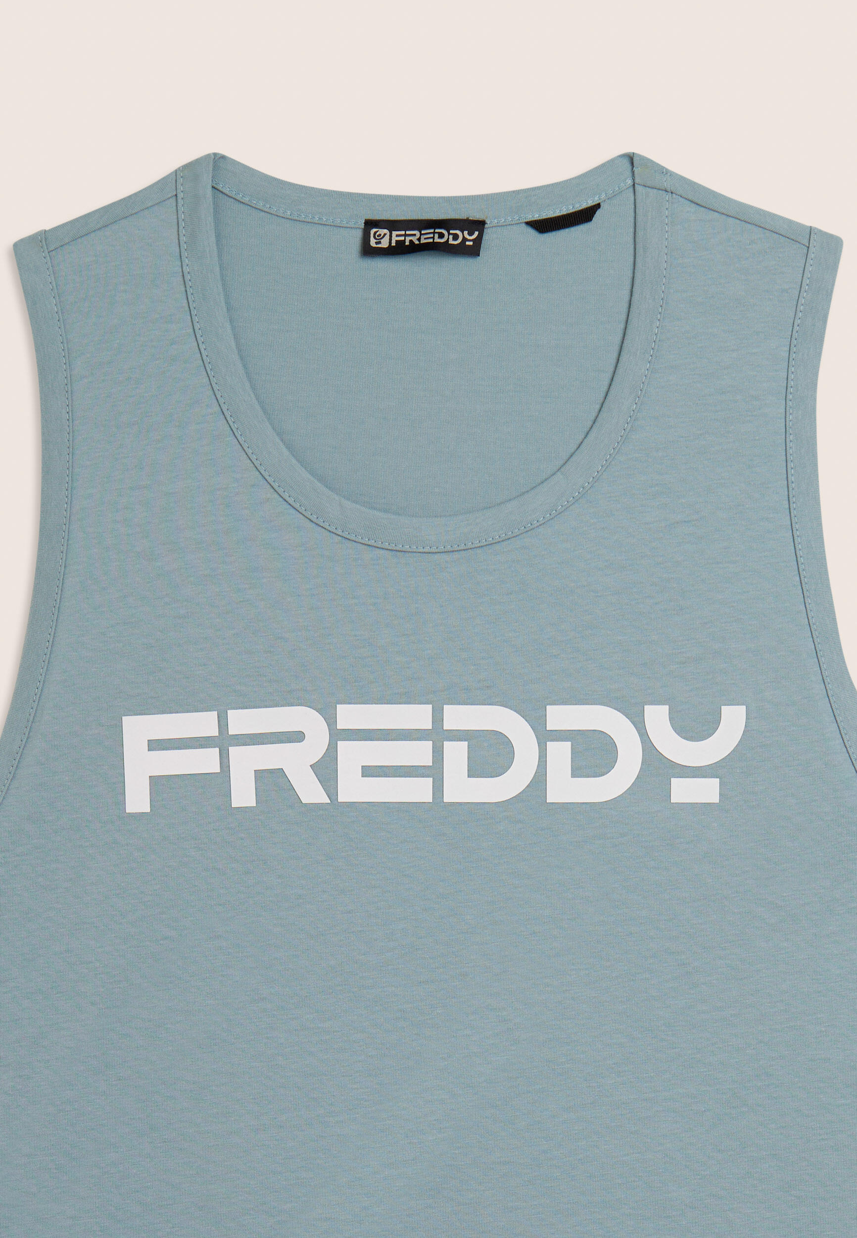 Débardeur en coton avec dos nageur et logo FREDDY 3/3