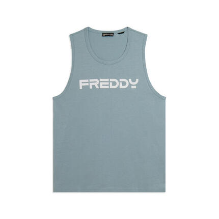 Débardeur en coton avec dos nageur et logo FREDDY