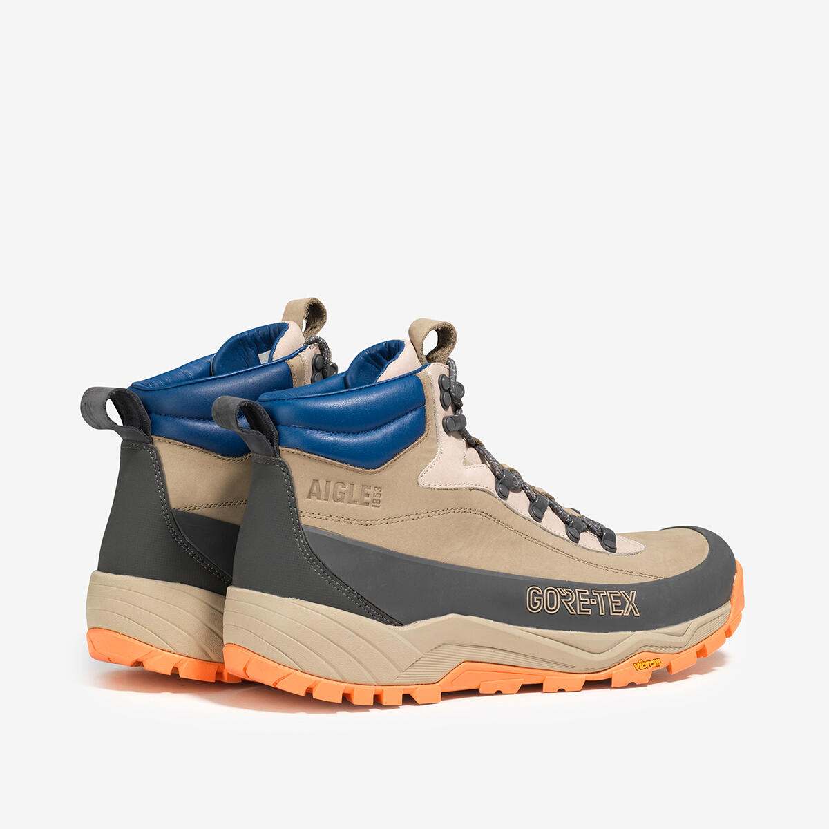Chaussure de randonnée haut de gamme AIGLE OVERTRACK Homme Beige clair 3/4