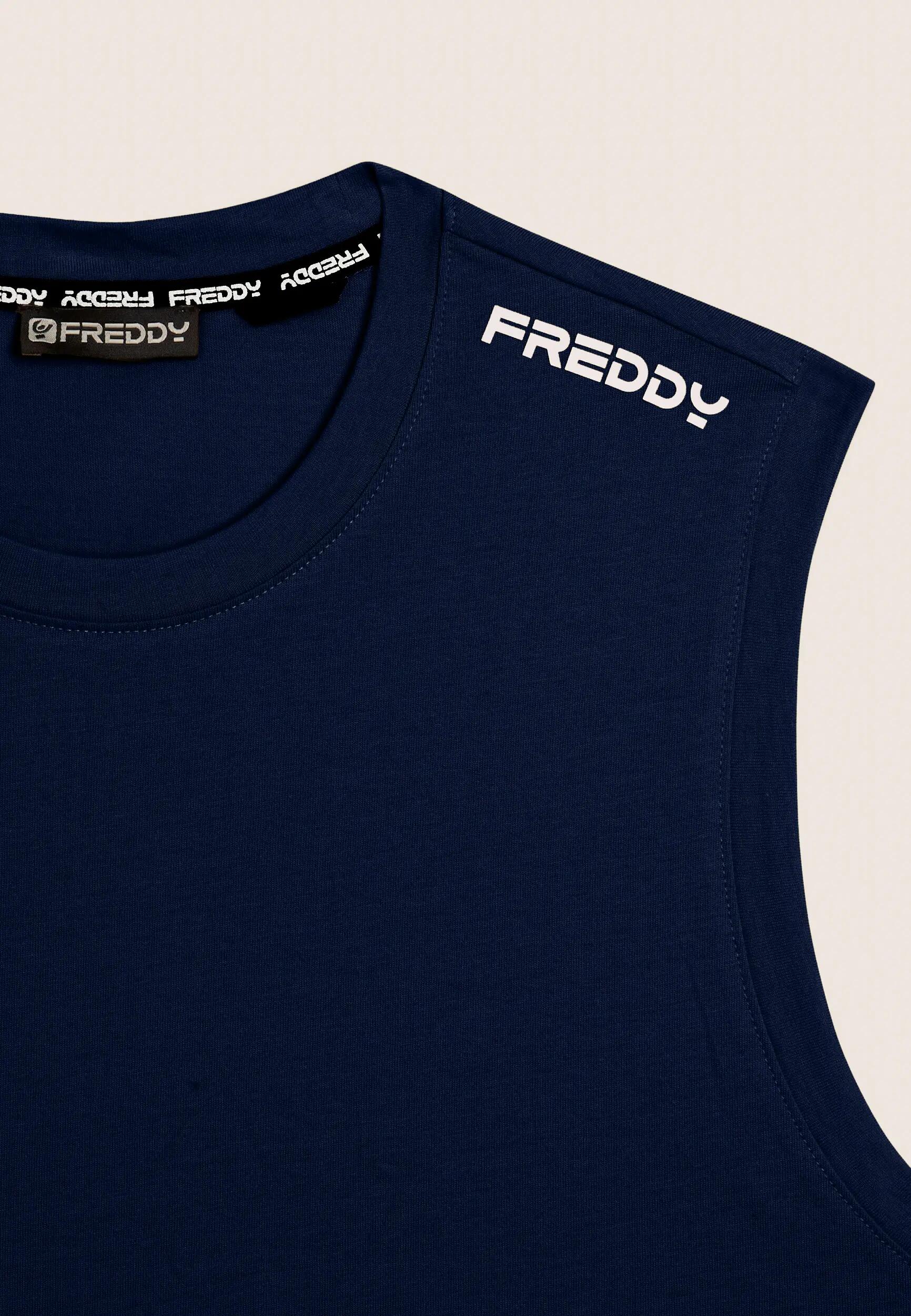 T-shirt senza maniche in jersey di cotone 3/3