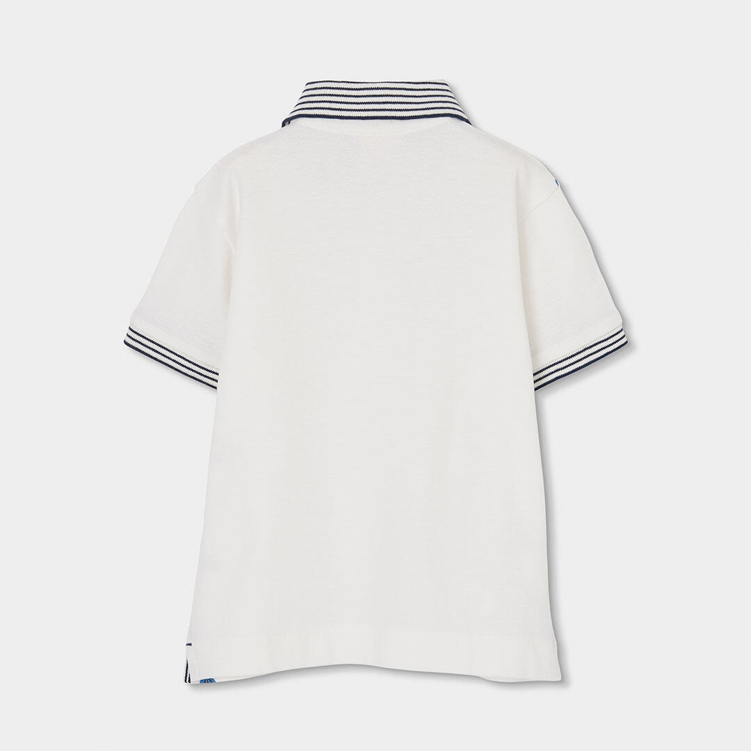 Polos de verano de tenis kids niño boboli blanco 2/4