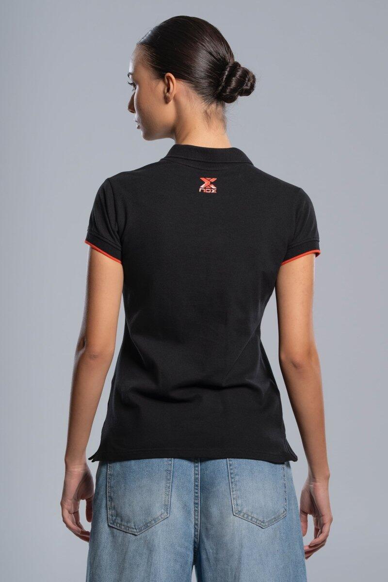 POLO DONNA NERO 2/5