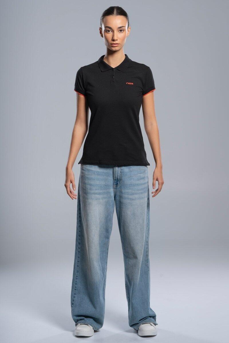 POLO DONNA NERO 5/5