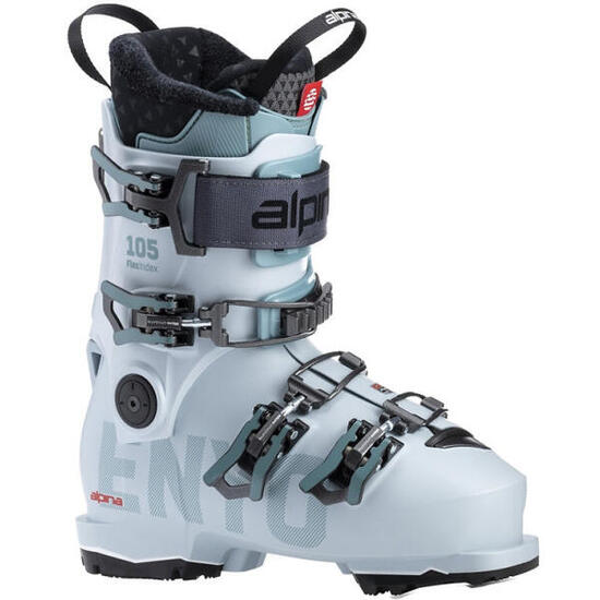 Skischuhe ALPINA Enyo 105, Grau/Grün, Damen