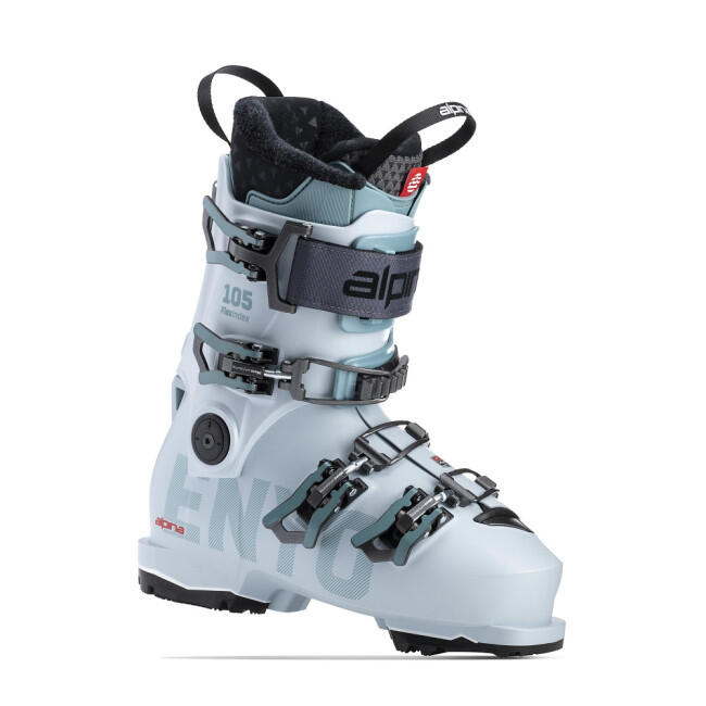 Skischoenen ski ALPINA Enyo 105, Grijs/Groen, Dames 4/5