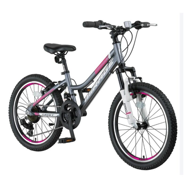 Bicicleta UMIT MIRAGE JUNIOR 20" Cinza/Rosa 2/3