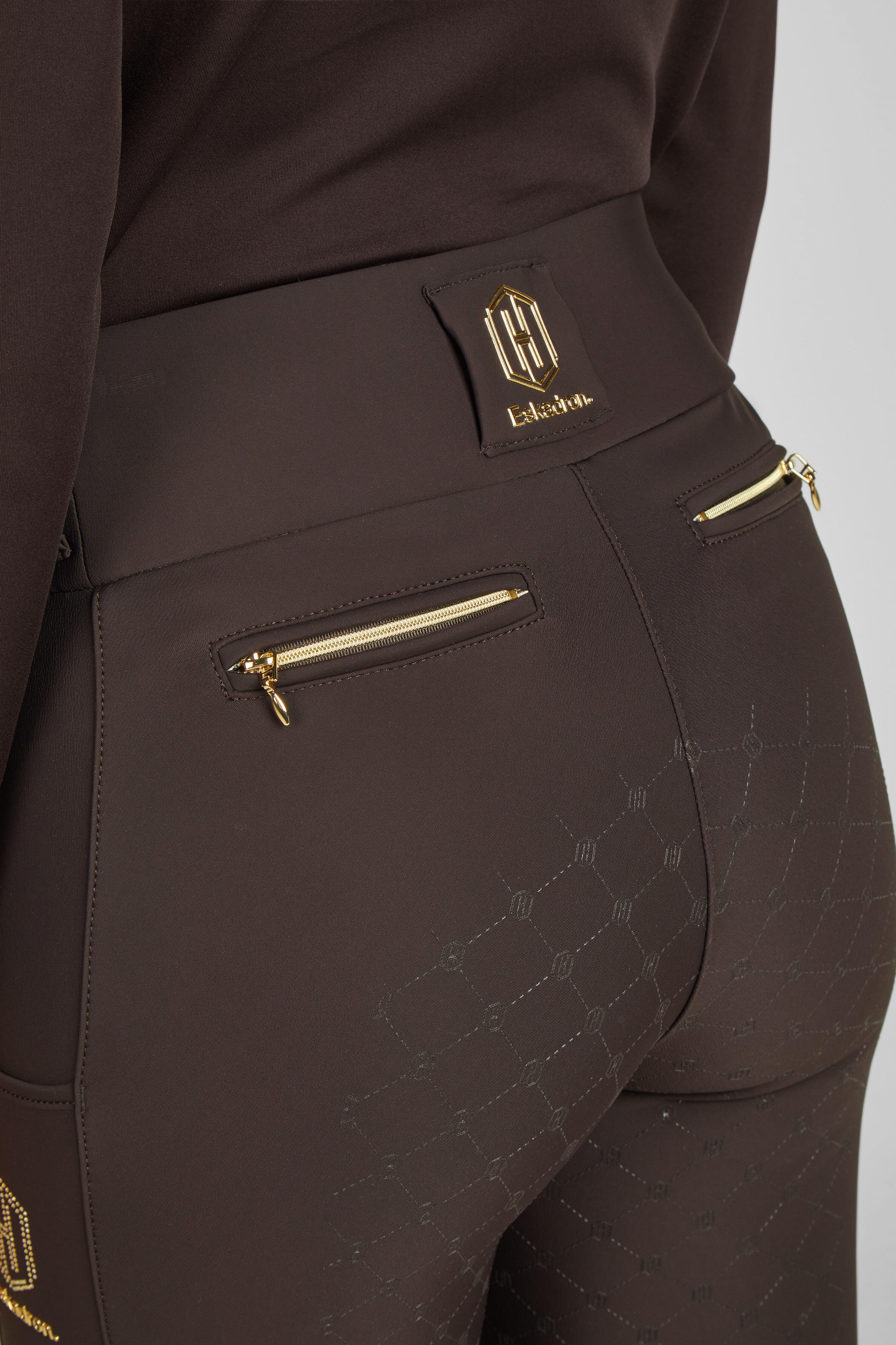 PRO FULL GRIP RIDING TIGHT BLACK TRUFFLE 5/7