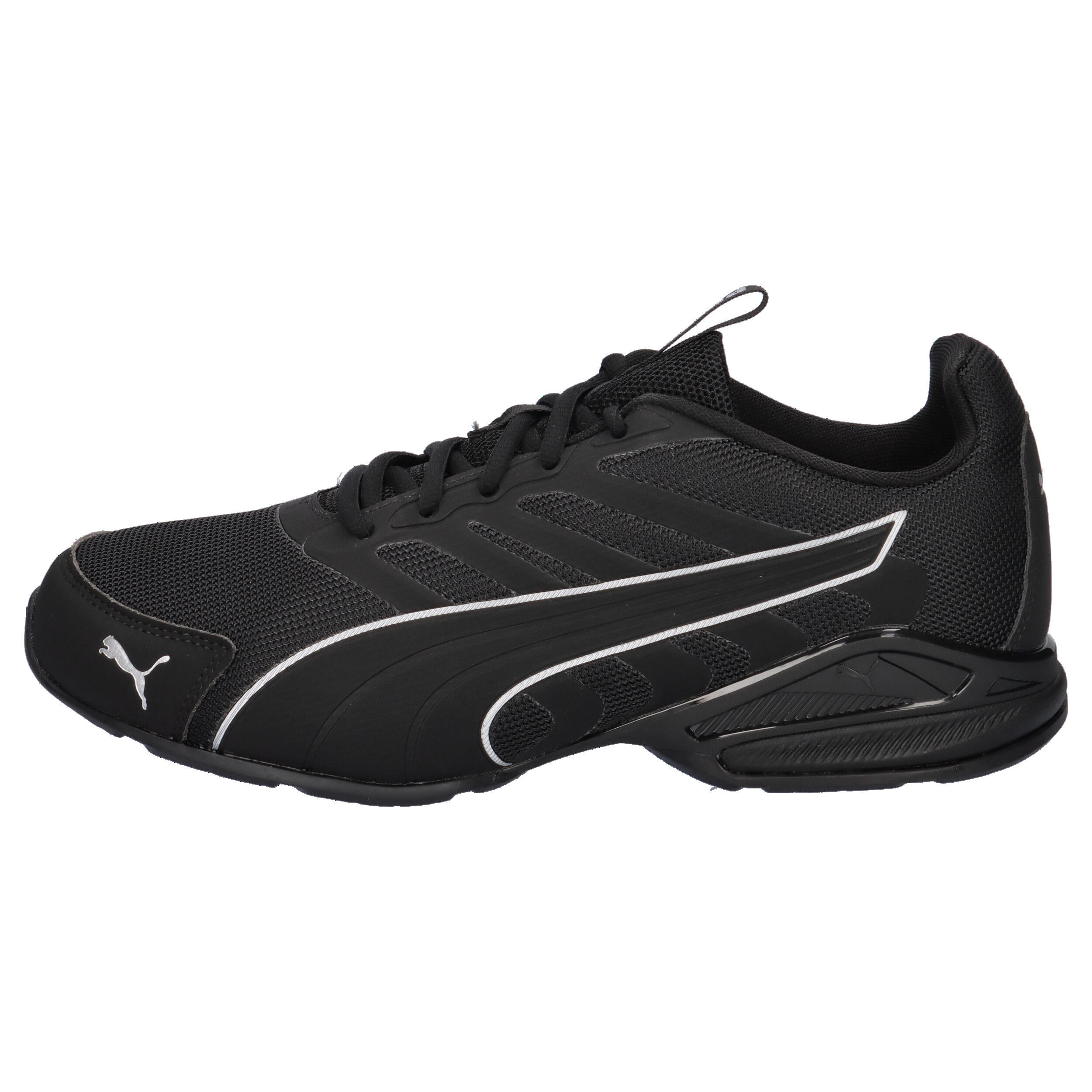PUMA Unisex Electro Sneaker  Sneaker 312964 01 Black Silver 10/15