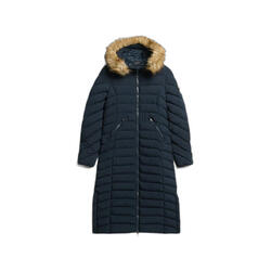 Doudoune longue à capuche en fausse fourrure femme Superdry Fuji