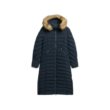 Doudoune longue à capuche en fausse fourrure femme Superdry Fuji