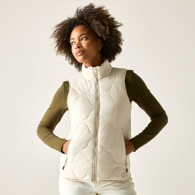 Waterafstotend gewatteerd gilet voor dames van het merk carlette
