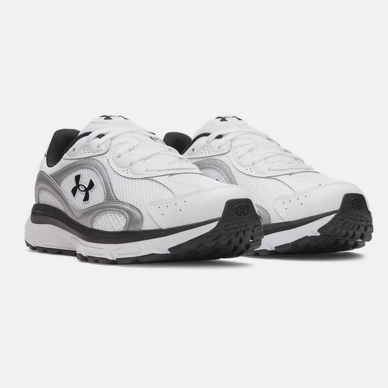UA Tech Runner pantof pentru bărbați Under Armour Alb, argintiu și negru