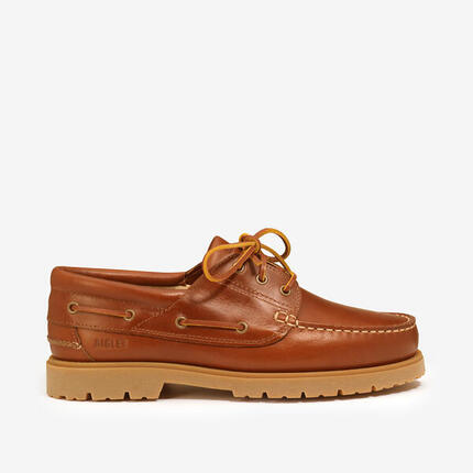 Chaussures bateau en cuir TARMAC homme marron