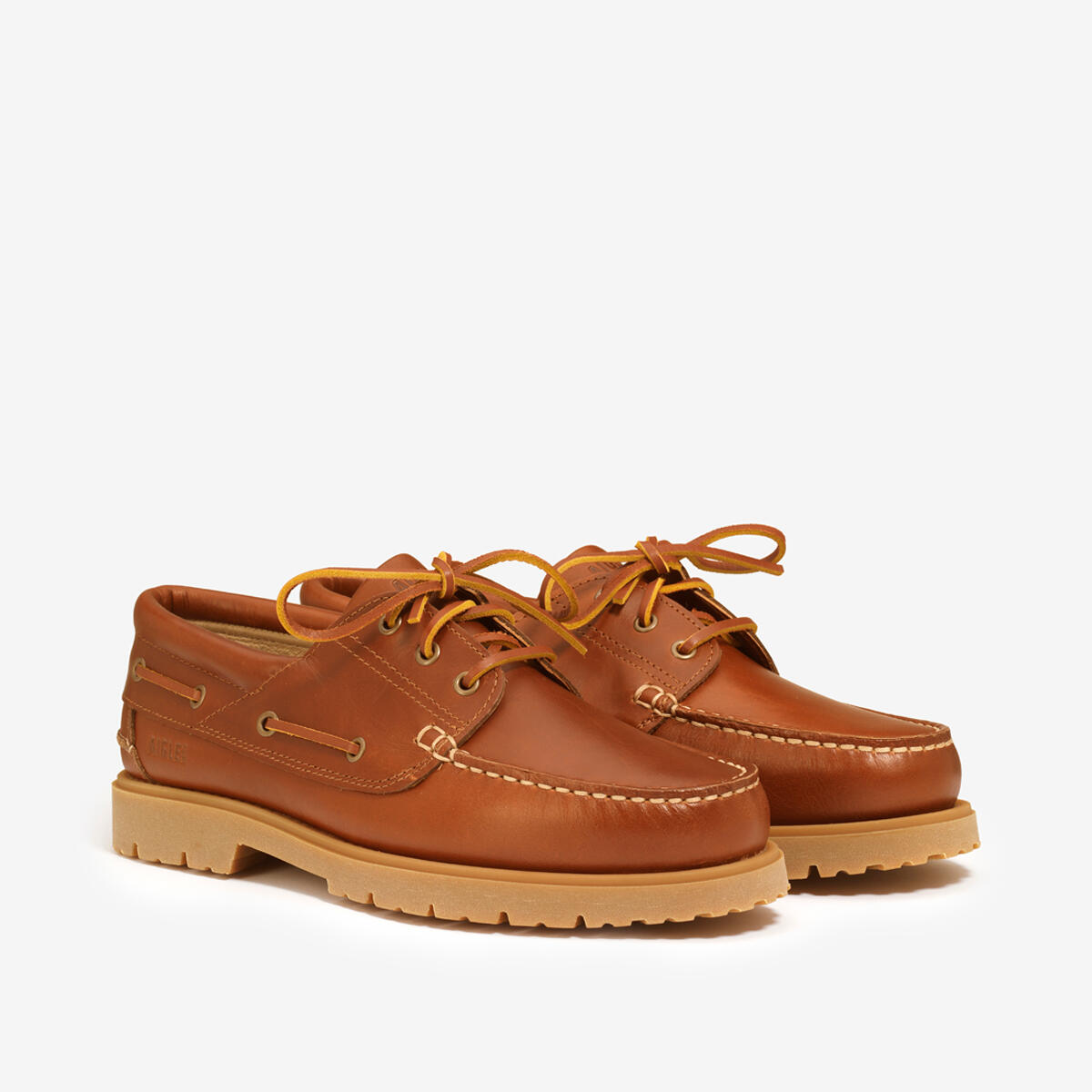 Chaussures bateau en cuir TARMAC homme marron 2/4