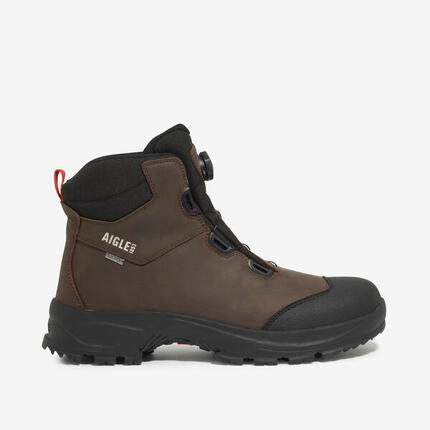 Chaussures de marche montante en cuir LAFORSE homme marron foncé