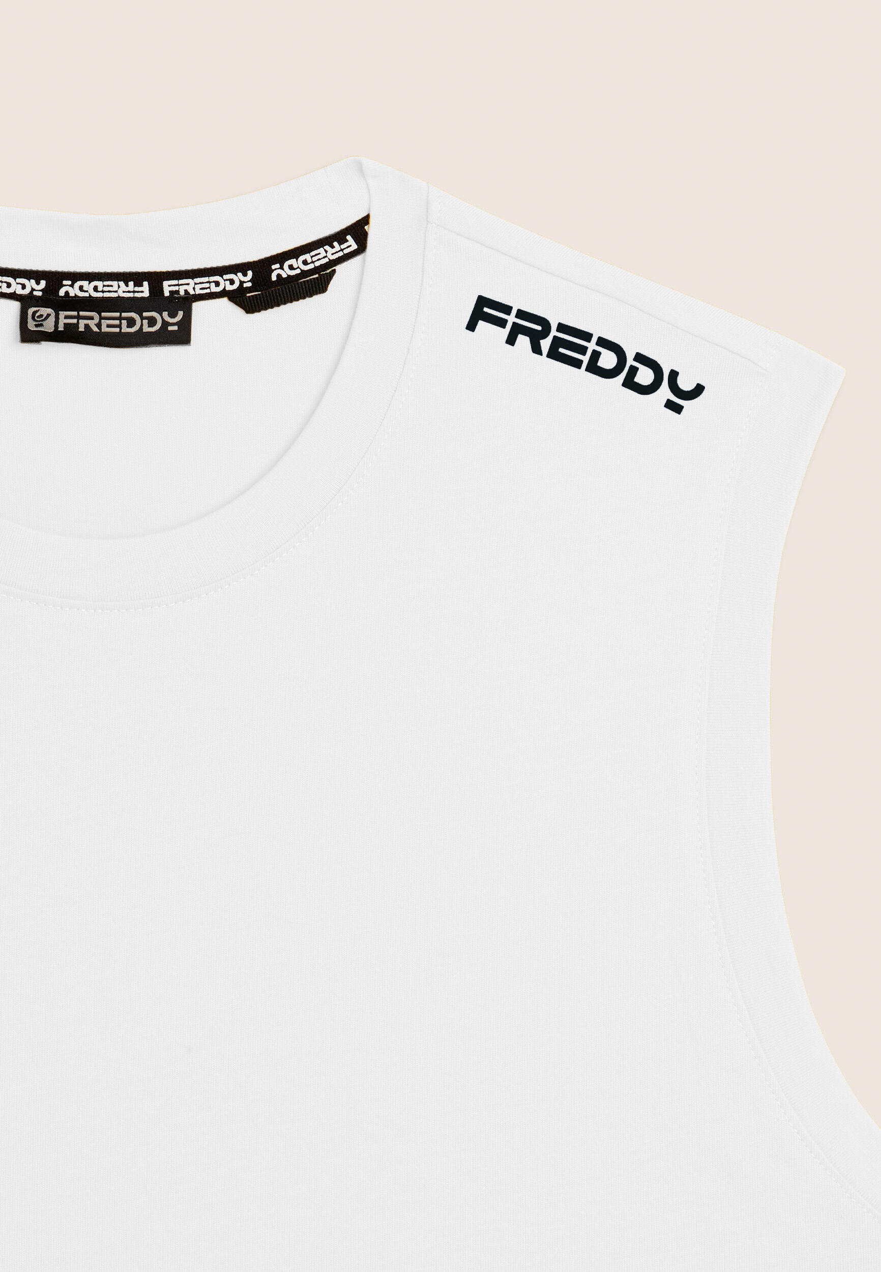 T-shirt senza maniche in jersey di cotone 3/3