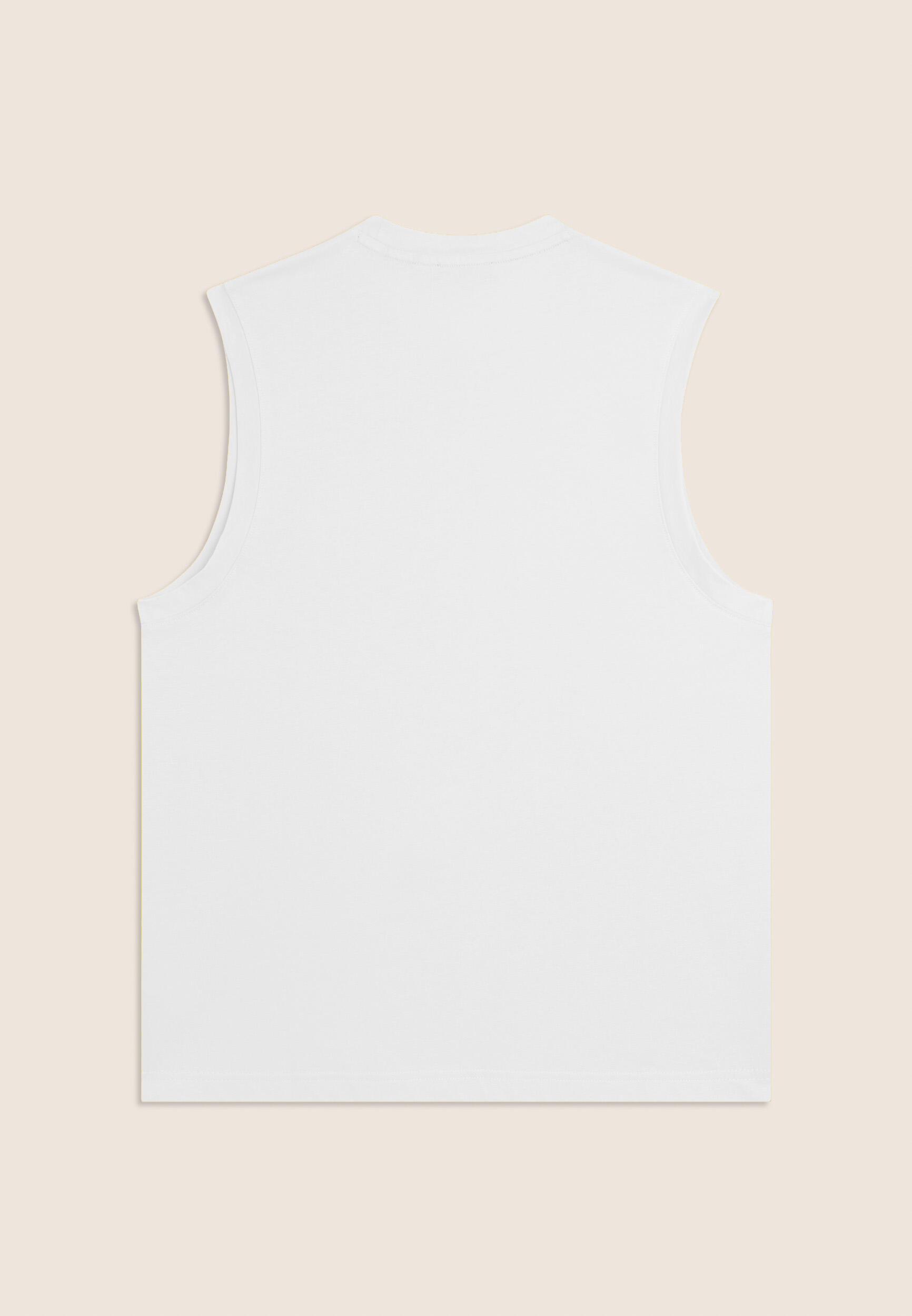 T-shirt senza maniche in jersey di cotone 2/3