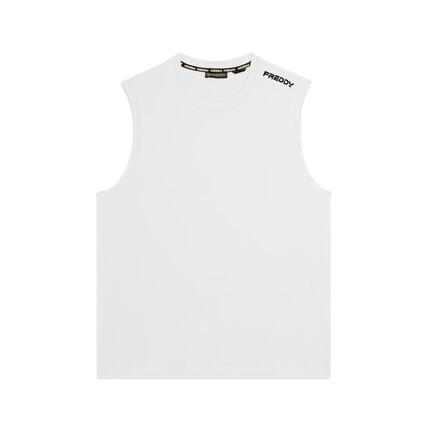 T-shirt sans manches en jersey de coton