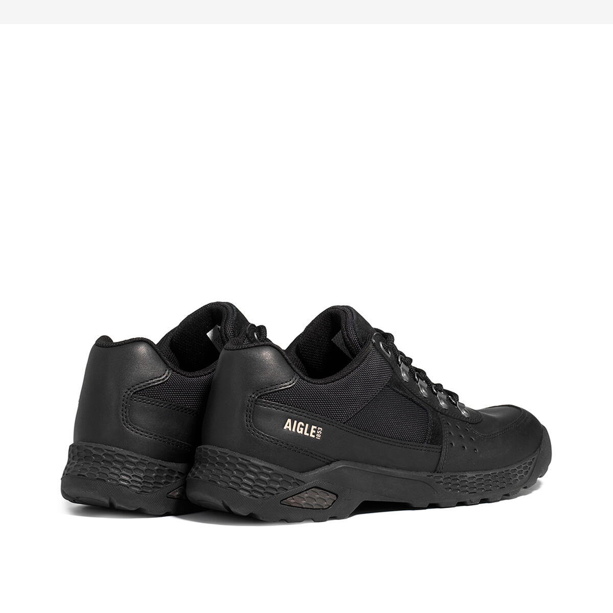 Chaussure de travail en cuir DOLIK Homme Noir 3/4