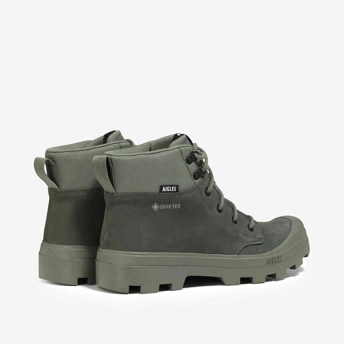 Chaussure de marche montante en cuir GORE TEX TENERE LTR GTX Unisexe Kaki 3/4
