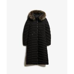 Doudoune longue à capuche en fausse fourrure femme Superdry Fuji