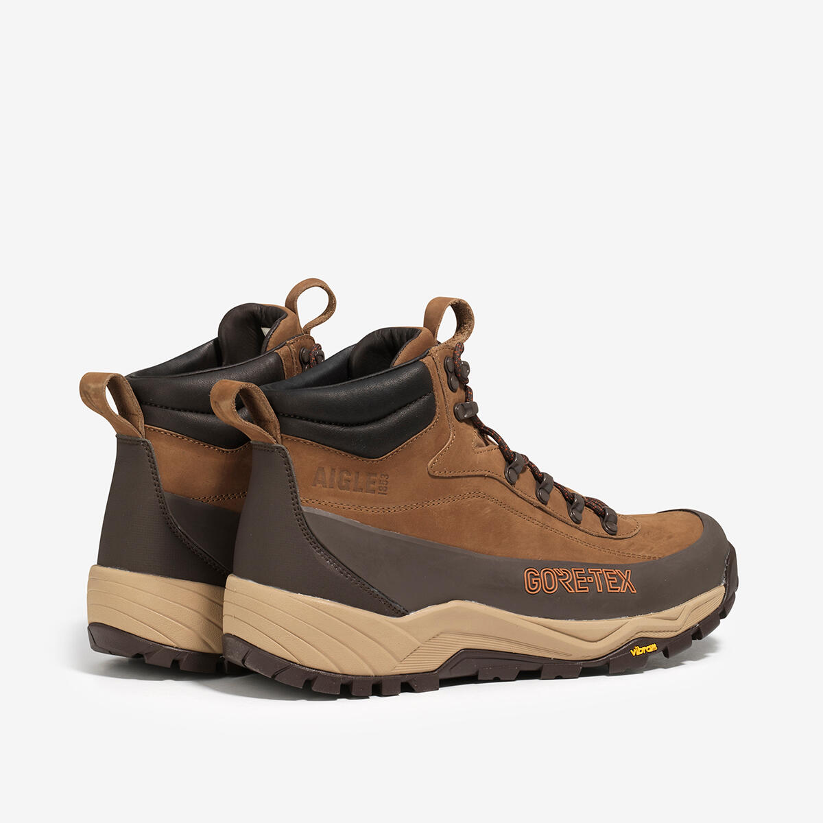 Chaussure de randonnée haut de gamme AIGLE OVERTRACK Homme Brun 3/4