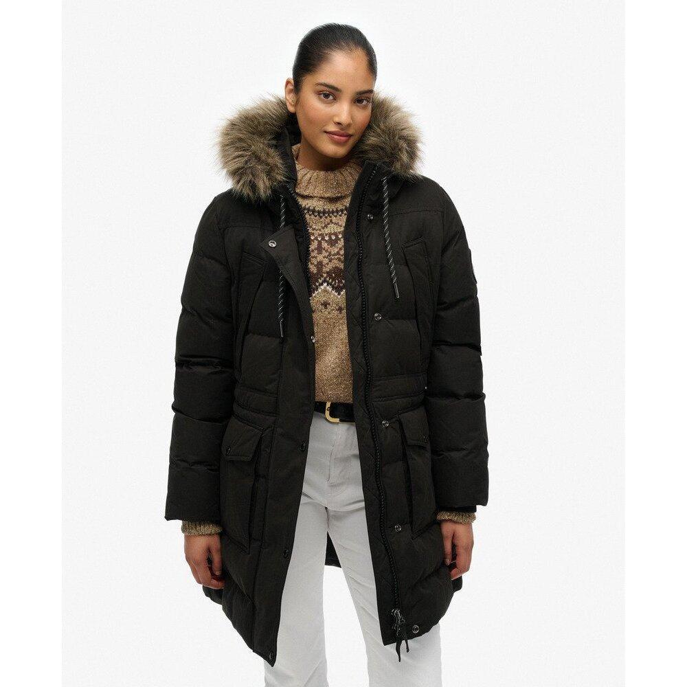 Plumífero de longitud media de mujer Superdry Everest 3/7