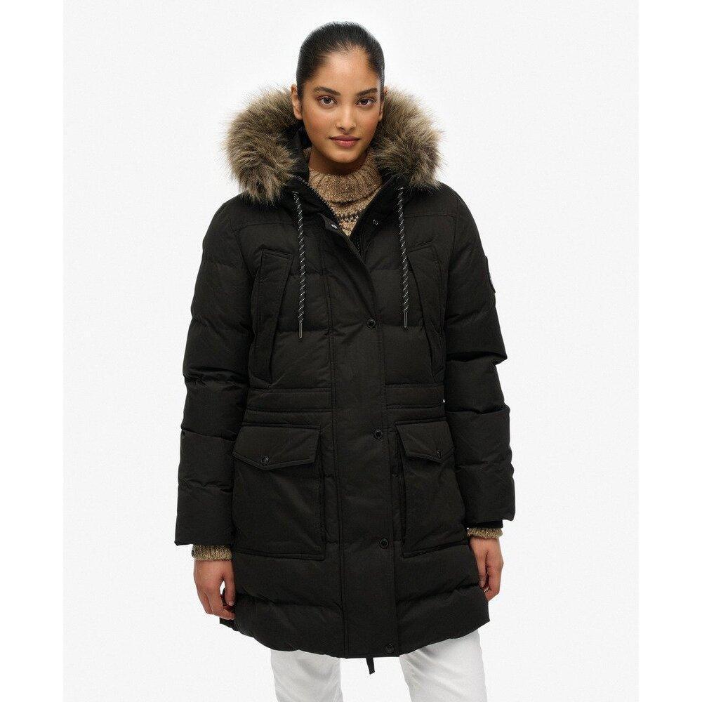 Plumífero de longitud media de mujer Superdry Everest 2/7