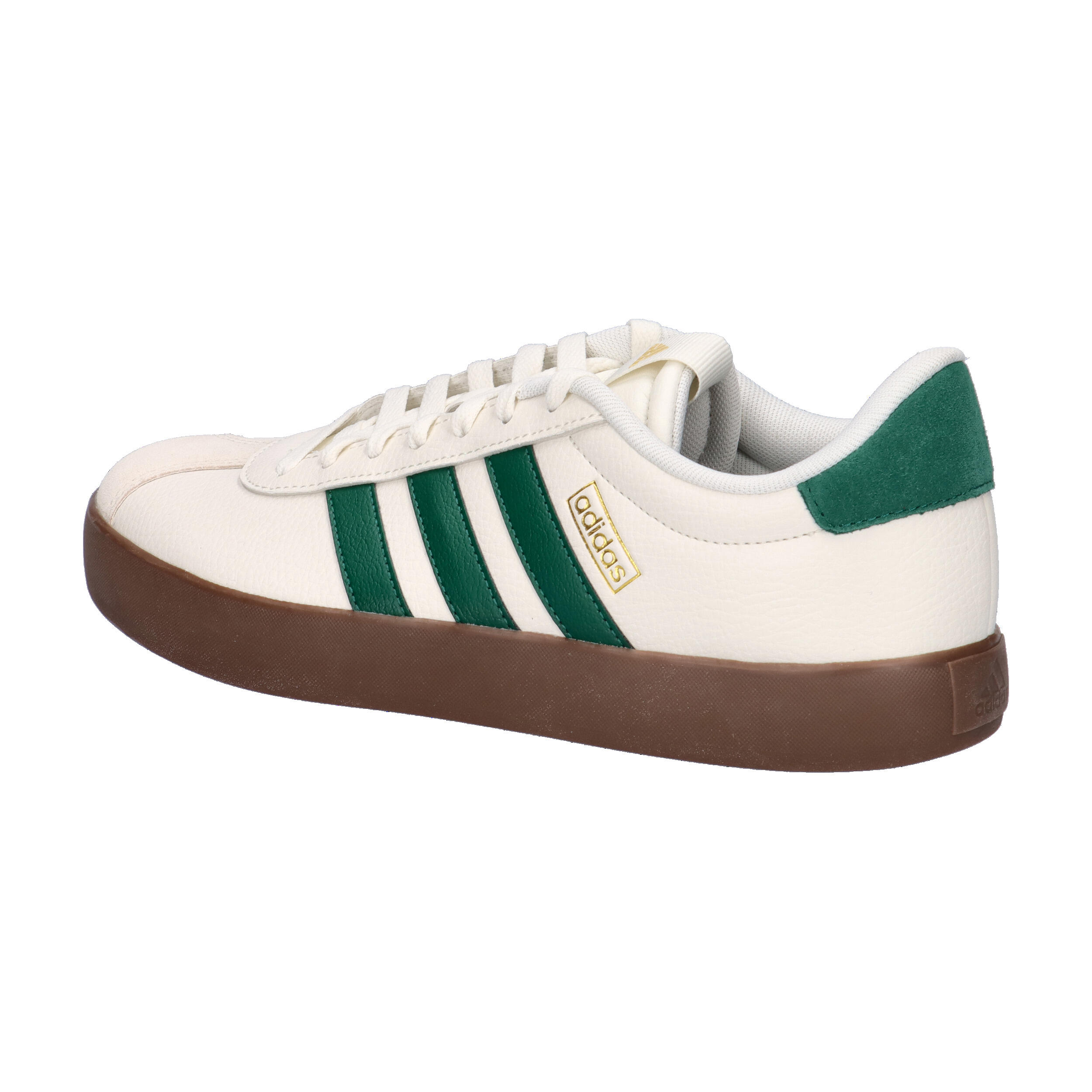 adidas VL COURT 3.0 Herren Sneaker Schuhe Leder KJ6808 White/ Green 11/15
