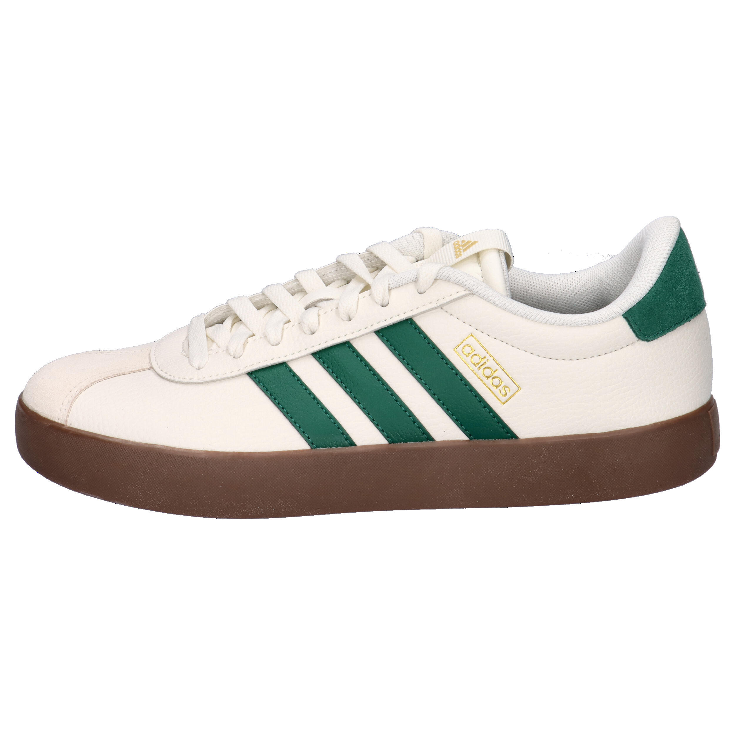 adidas VL COURT 3.0 Herren Sneaker Schuhe Leder KJ6808 White/ Green 10/15