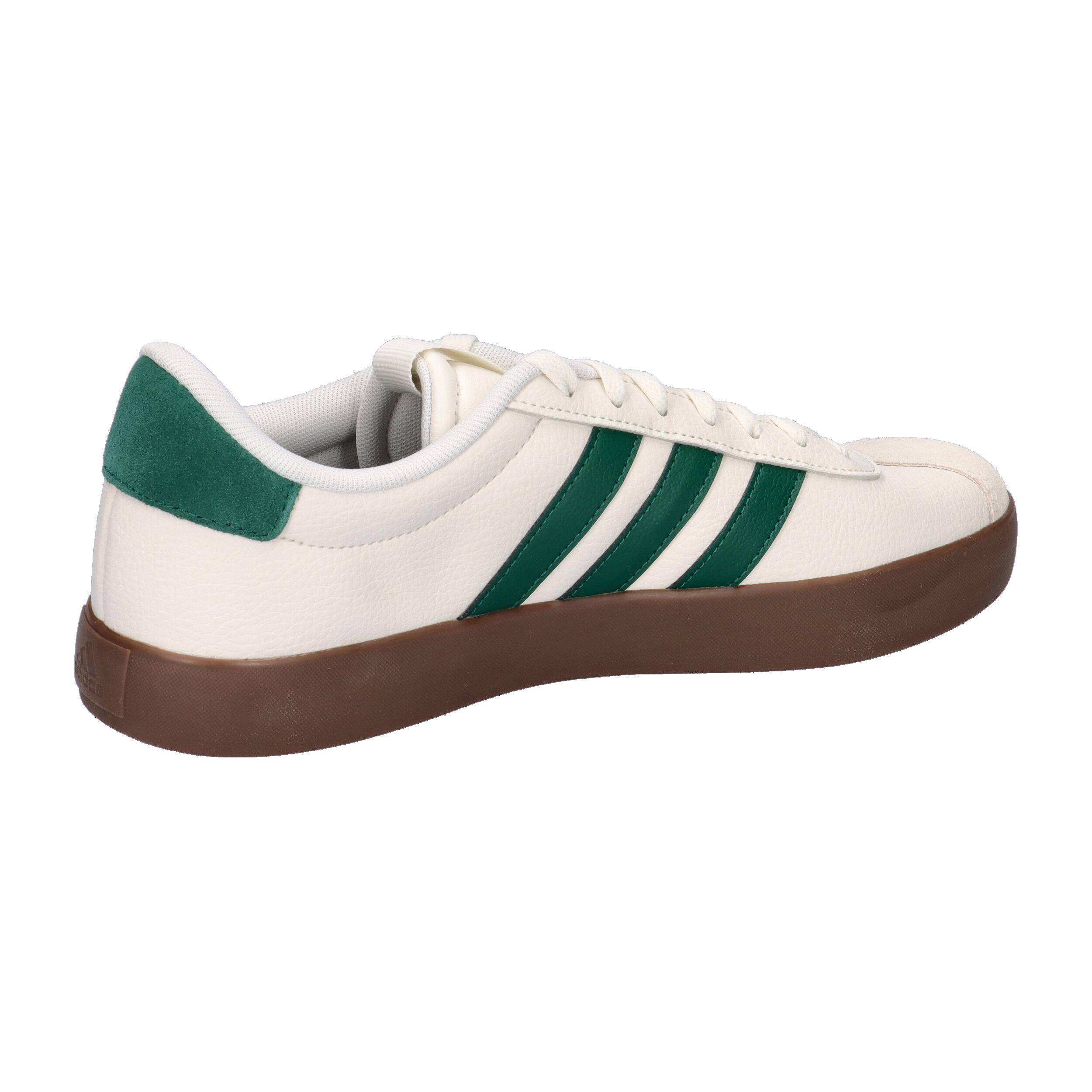 adidas VL COURT 3.0 Herren Sneaker Schuhe Leder KJ6808 White/ Green 15/15
