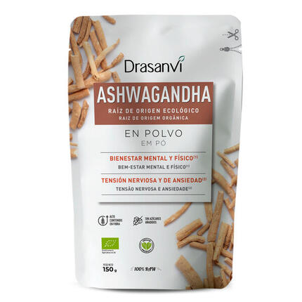 Ashwagandha Bio en Polvo 150 g – Drasanvi
