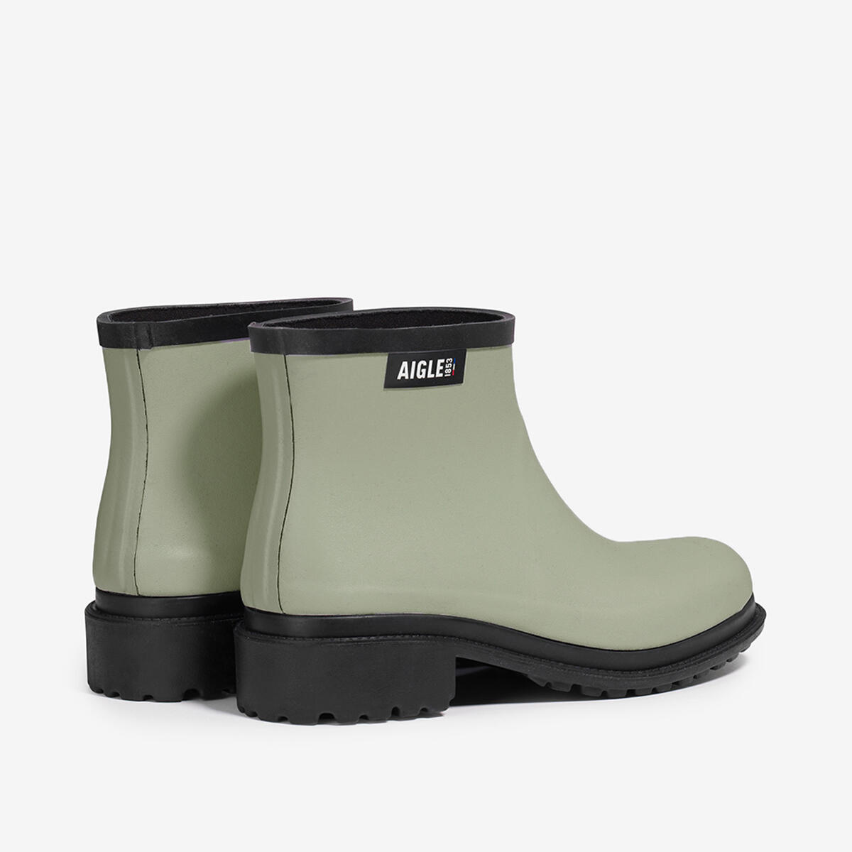 Bottine de pluie FULFEEL LOW Femme Vert d'eau 3/4