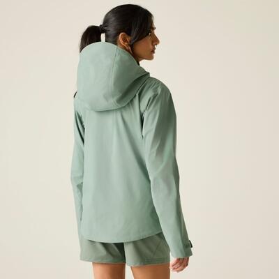 Womens Haik 3 Layer Lightweight Hooded Hiking Waterproof Jacket 2/7