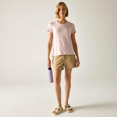 T-shirt à manches courtes et col en V Elkie pour femme 3/7