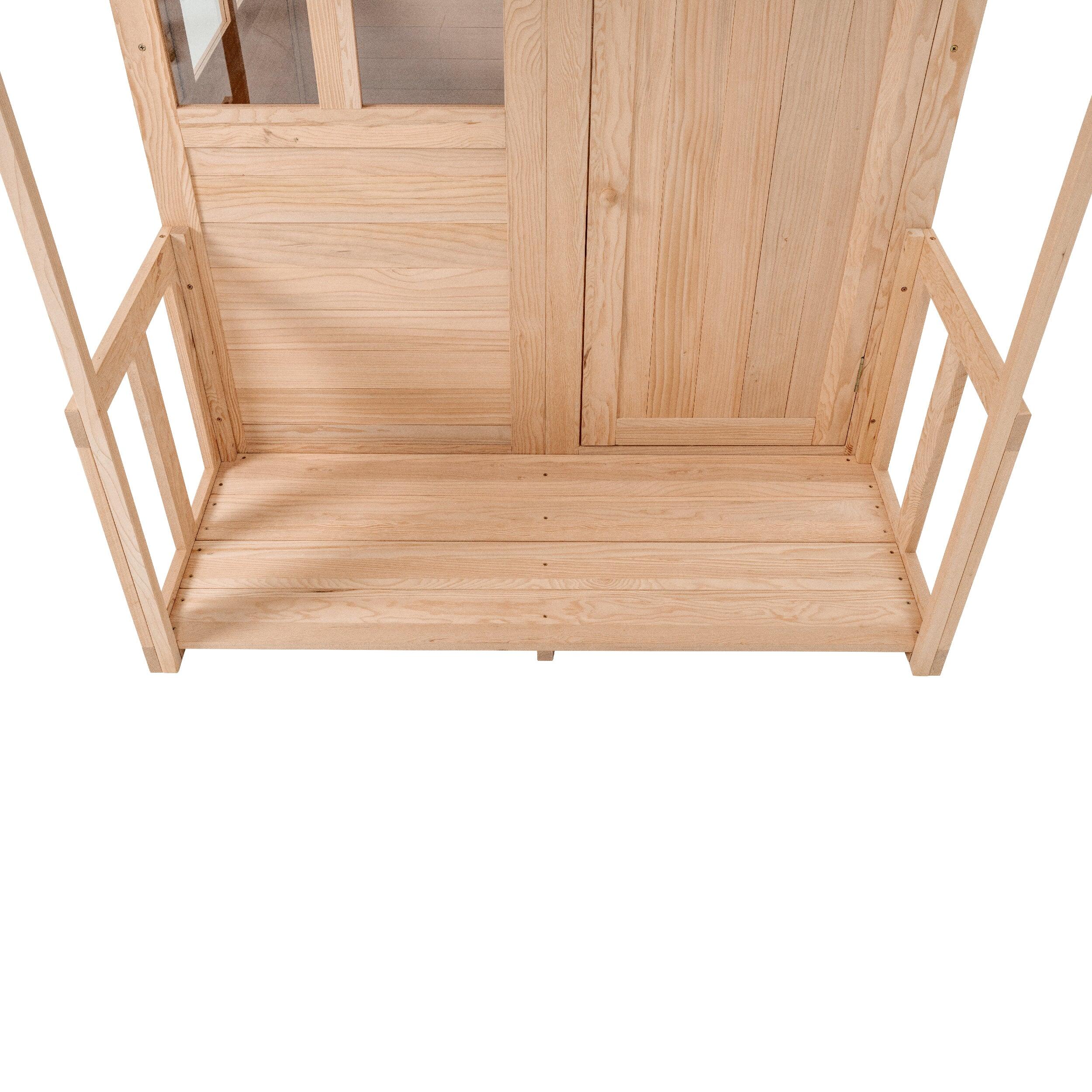 Veranda pour maisonnette BOUTON D'OR COTTAGE bois FSC® 2/5