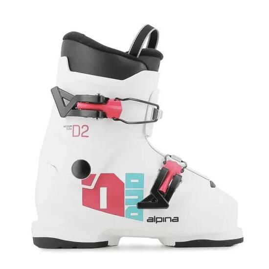 Chaussures de ski ALPINA Duo 2 GIRL, Blanc, Enfants