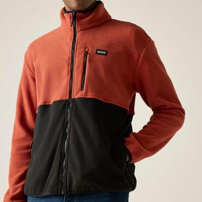 Frankie Herren-Fleecejacke mit durchgehendem Reißverschluss und Farbblock-Design 4/7