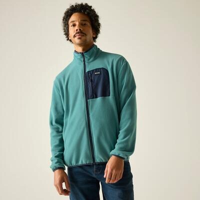 Felpa in pile con cerniera completa Frankie da uomo