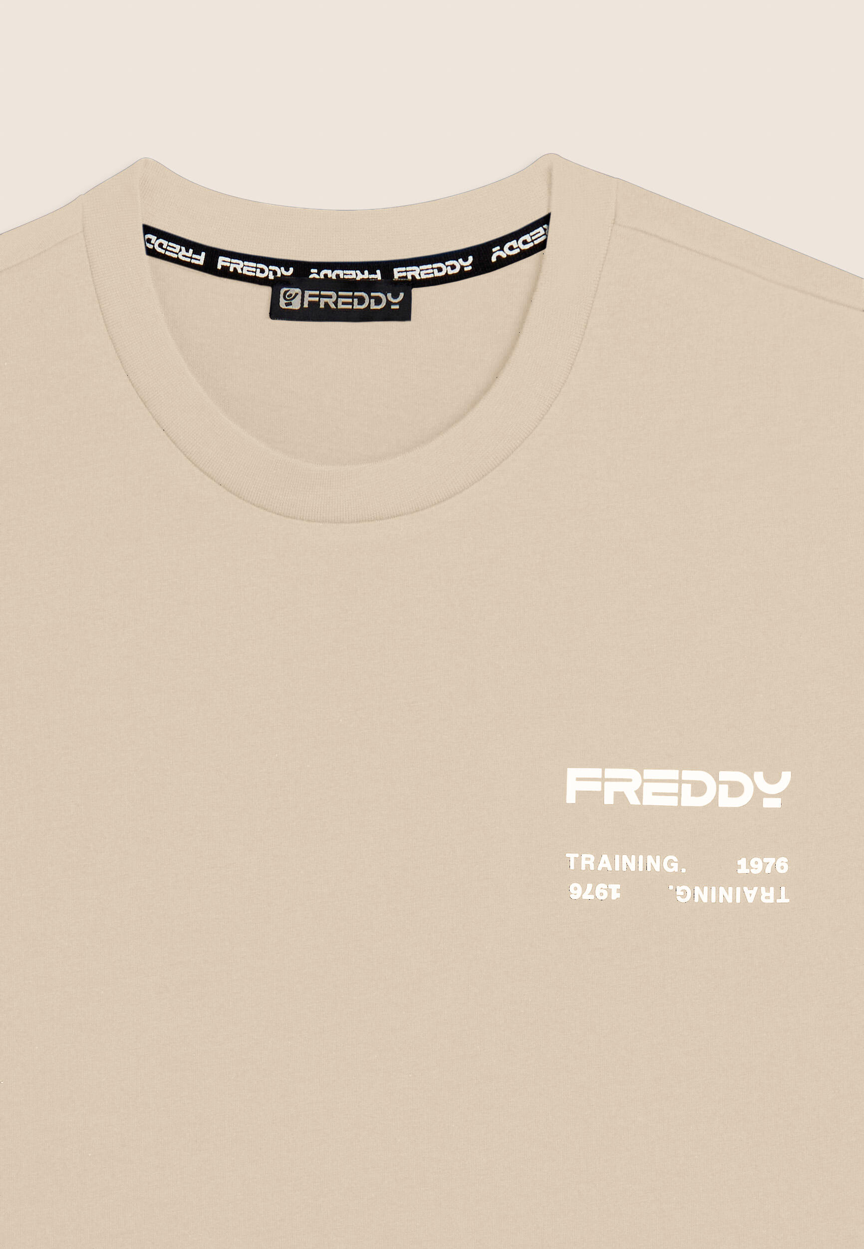 T-shirt en coton avec logo en caoutchouc 3/3