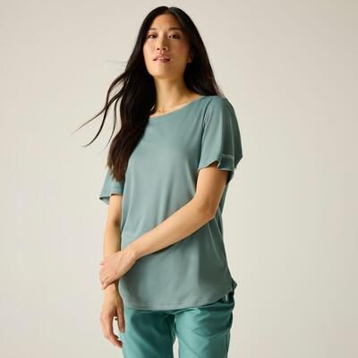 Botanna dames t-shirt met korte mouwen, sneldrogend en met logo