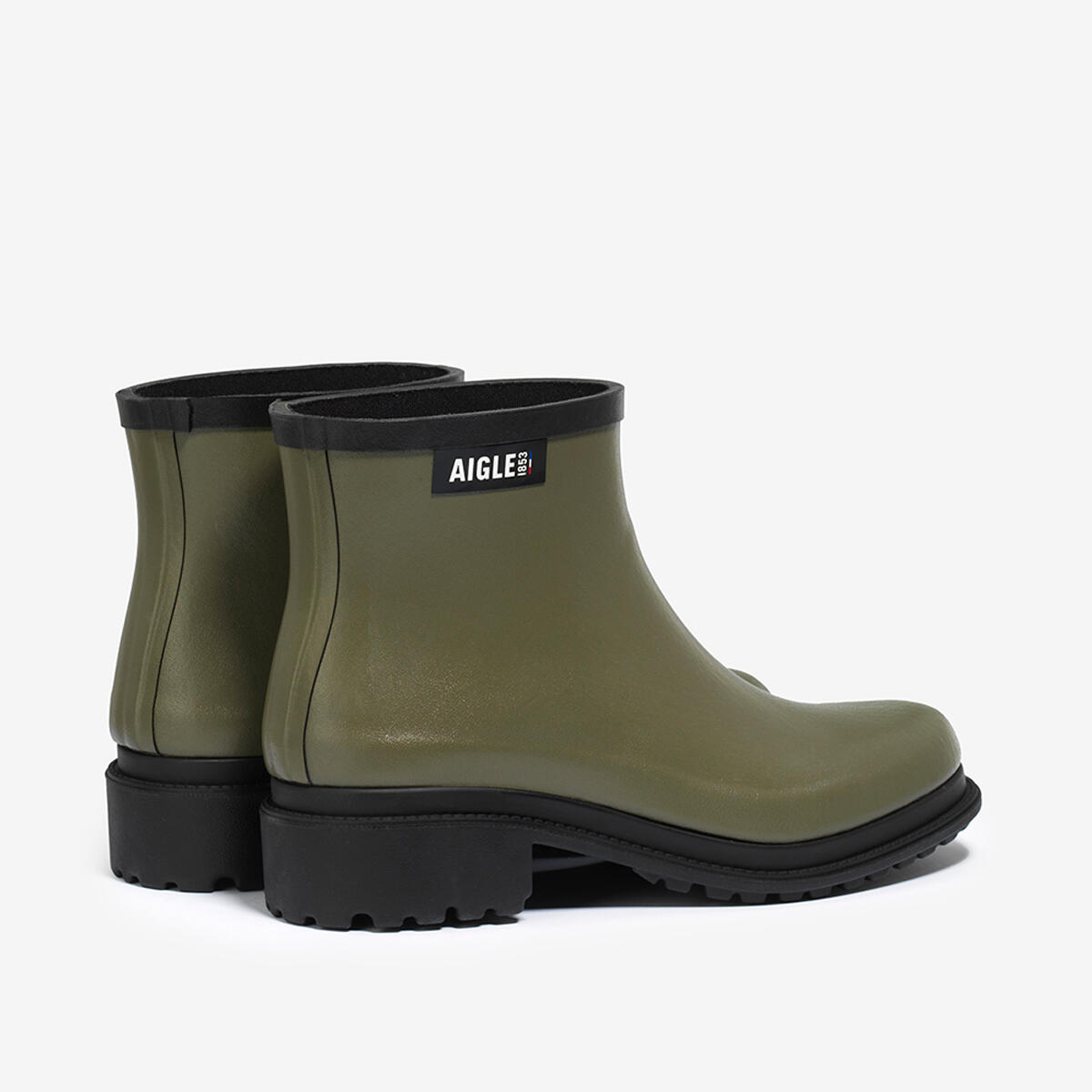 Bottine de pluie FULFEEL LOW Femme Kaki 3/4