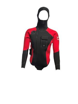 Veste guide 5 mm rouge noir