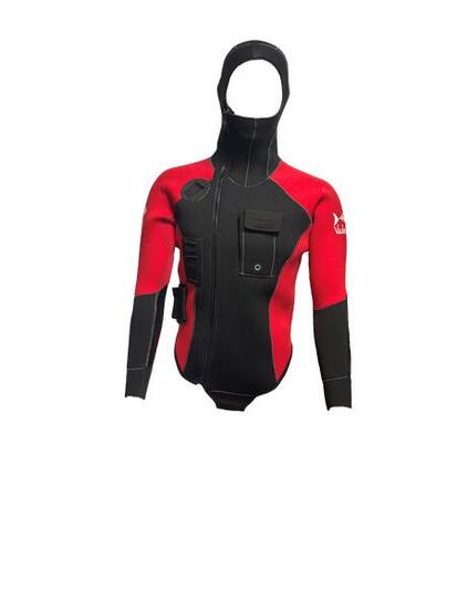 Veste guide 5 mm rouge noir